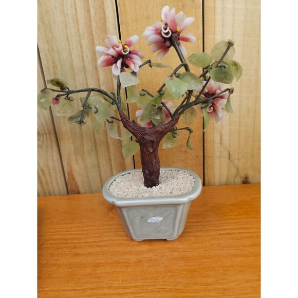 Vintge Chinese Art Glass Bonsai Tree - Picture 9 of 9